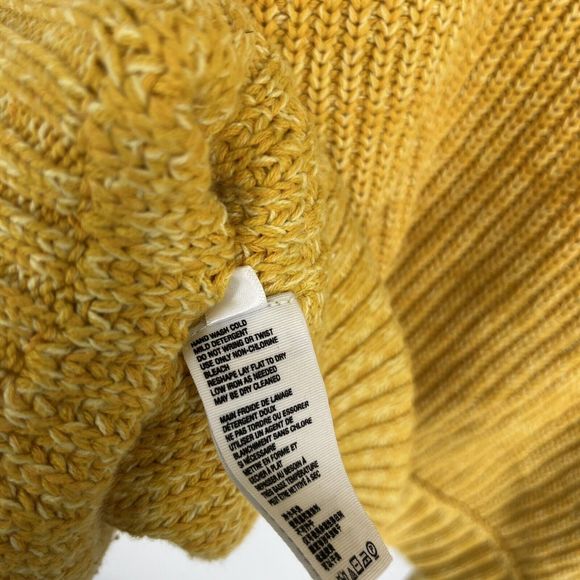 🍂🍁Free People 🤩 Oversized Sweater Womens Mustard Yellow High Hopes Cardigan🥰 - Picture 8 of 9